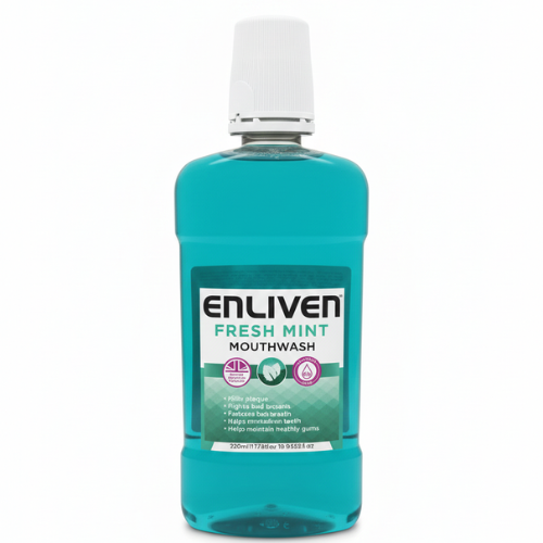 غسول فم-نعناع منعش-اخضر انلايفين 500 مل